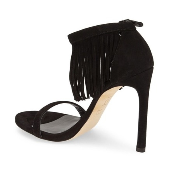Stuart Weitzman Lovefringe Suede Sandal size 7 - Picture 2 of 4